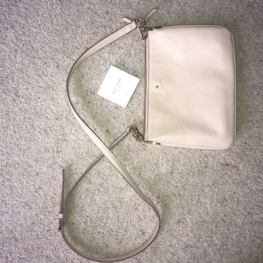 Authentic Kate Spade crossbody cream leather
